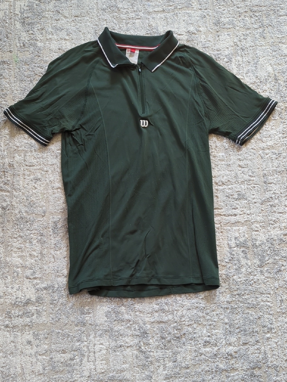 Wilson Dark Green Short-Sleeve Polo Size Small